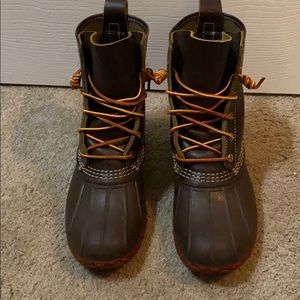 Bean boots, size 9
